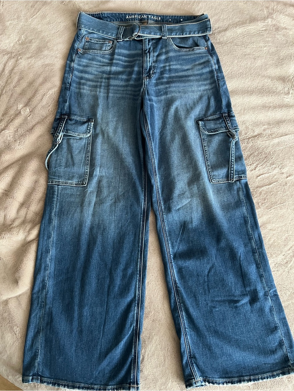 American Eagle Light Blue Button-Front Top